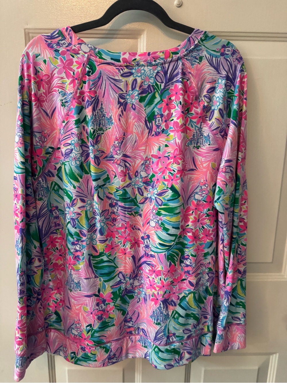 Lilly Pulitzer Pink Floral Long Sleeve Disney Pullover - Picture 10 of 10